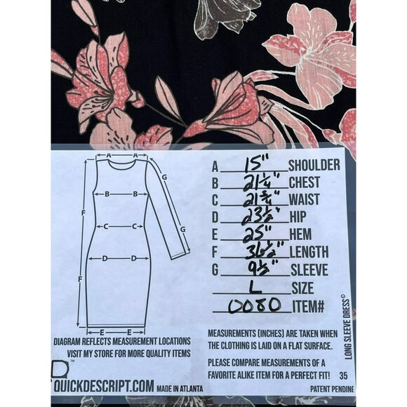 Linen Blend Shift Dress Sz L Layered Floral Layers Beachy Original Nicole Miller - Picture 7 of 7